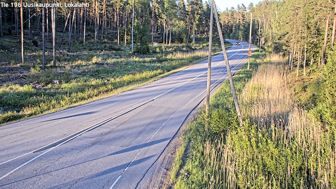 Weather Camera Image Road 196 Uusikaupunki, Lokalahti, Uusikaupunki, Varsinais-Suomi