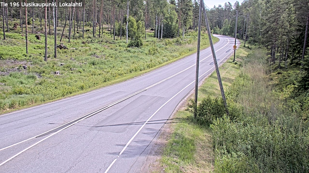 Kelikamerat Kuva Tie 196 Uusikaupunki, Lokalahti, Uusikaupunki, Varsinais-Suomi