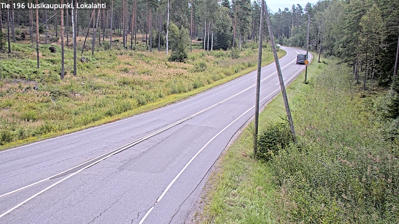 Weather Camera Image Road 196 Uusikaupunki, Lokalahti, Uusikaupunki, Varsinais-Suomi