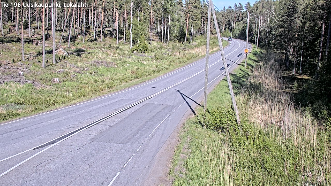 Weather Camera Image Road 196 Uusikaupunki, Lokalahti, Uusikaupunki, Varsinais-Suomi