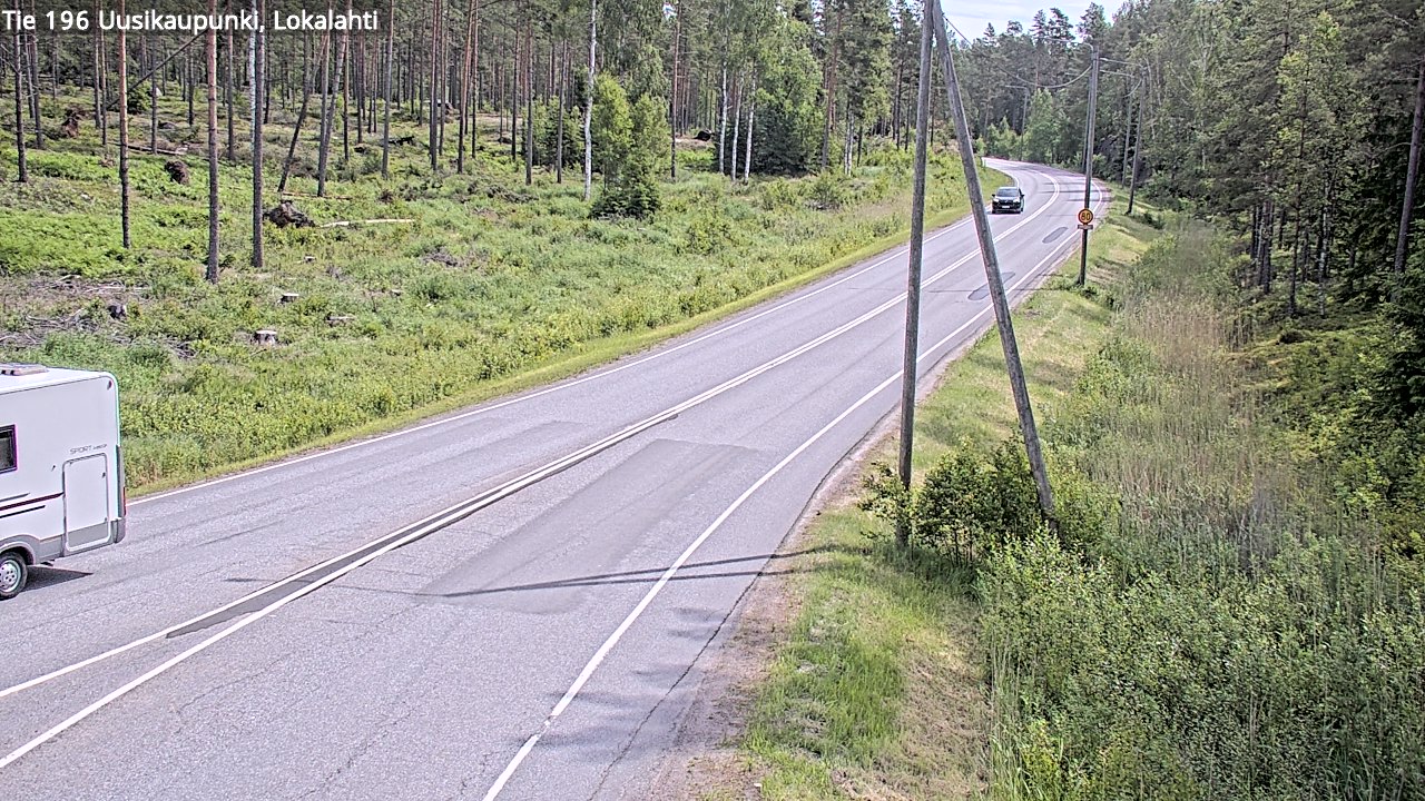 Kelikamerat Kuva Tie 196 Uusikaupunki, Lokalahti, Uusikaupunki, Varsinais-Suomi