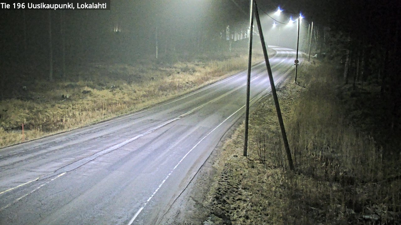 Weather Camera Image Road 196 Uusikaupunki, Lokalahti, Uusikaupunki, Varsinais-Suomi
