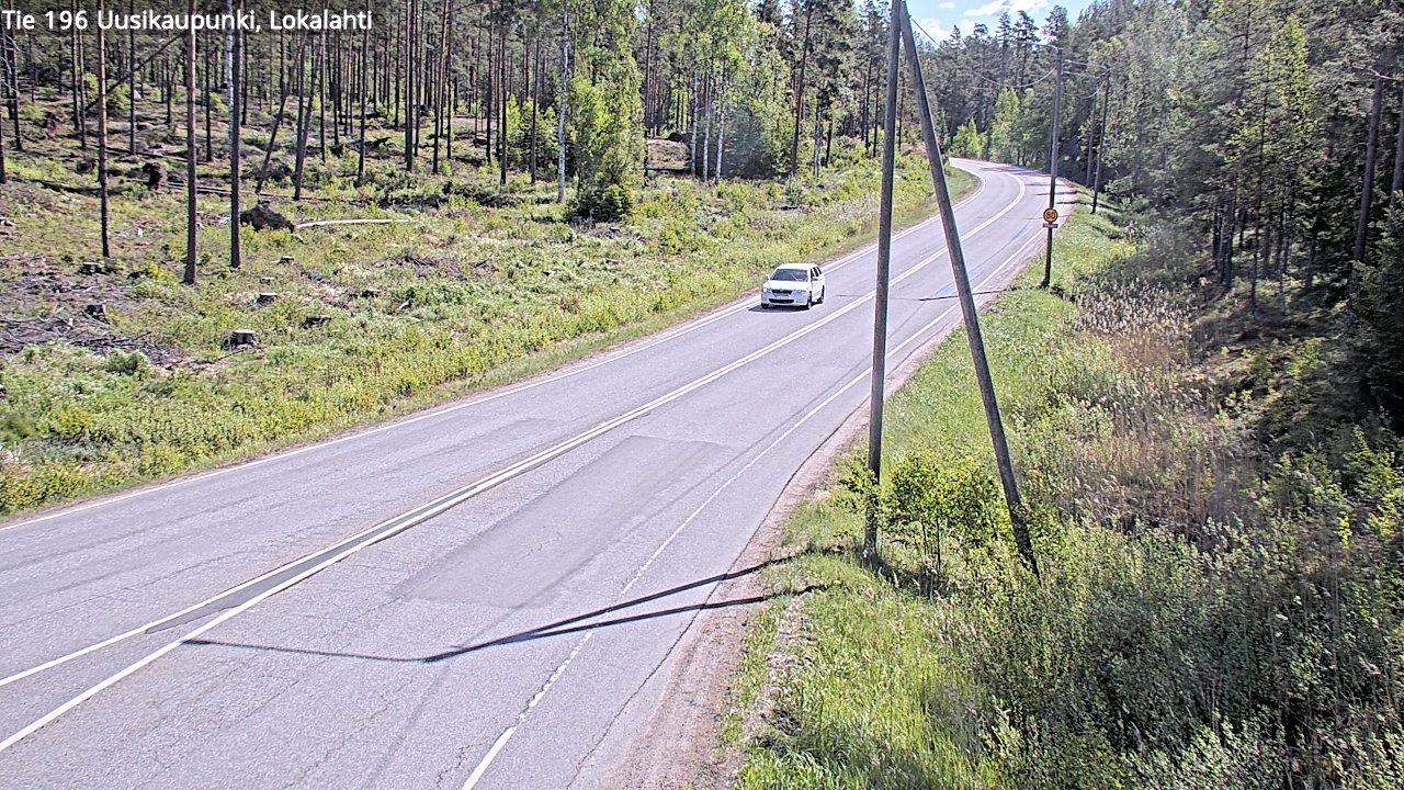 Weather Camera Image Road 196 Uusikaupunki, Lokalahti, Uusikaupunki, Varsinais-Suomi