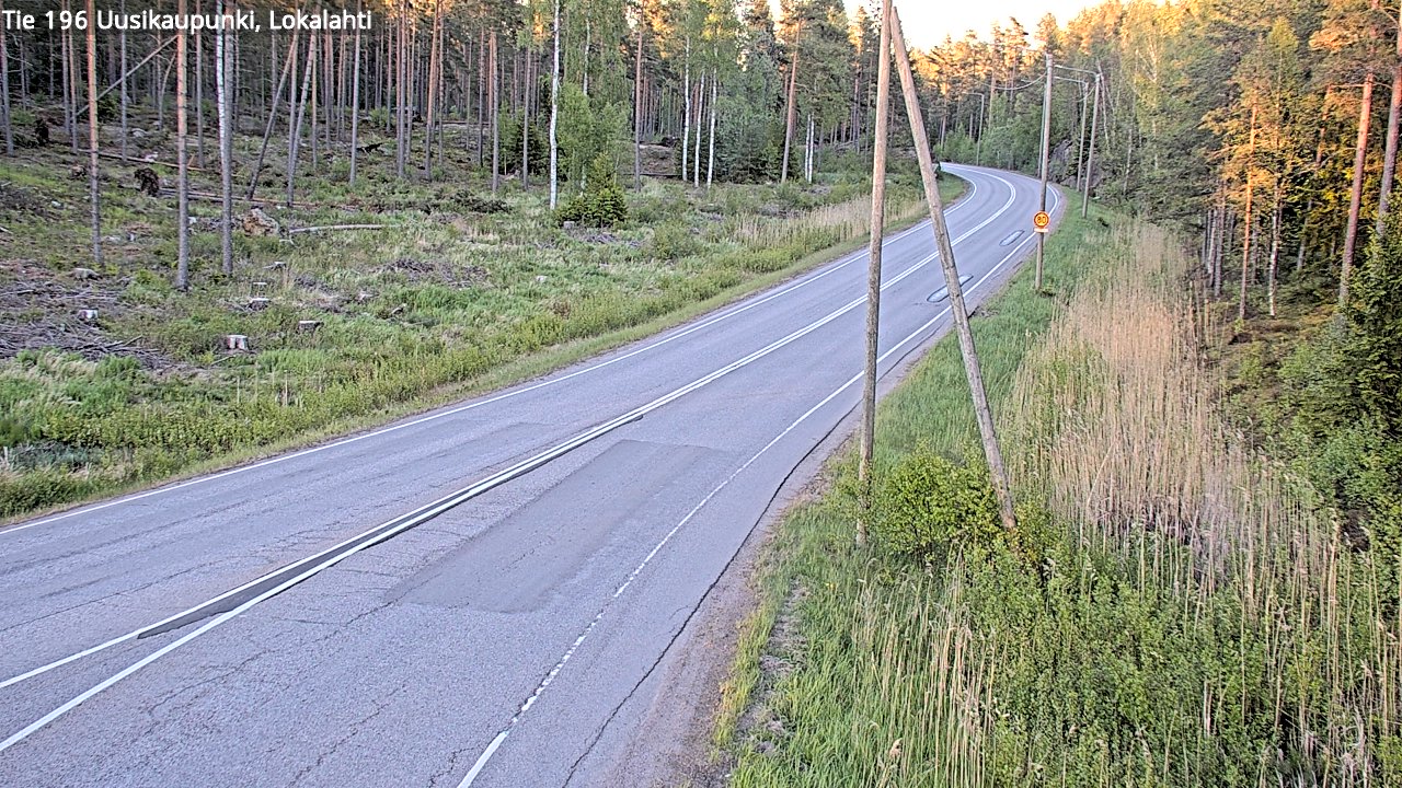 Weather Camera Image Väg 196 Nystad, Lokalax, Uusikaupunki, Varsinais-Suomi