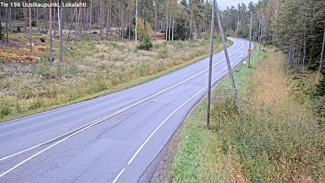 Kelikamerat Kuva Tie 196 Uusikaupunki, Lokalahti, Uusikaupunki, Varsinais-Suomi