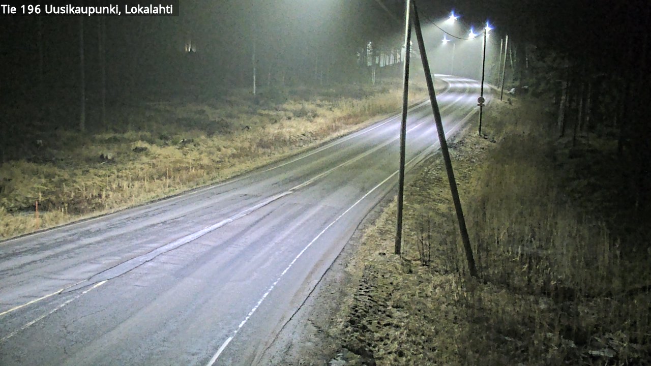 Weather Camera Image Road 196 Uusikaupunki, Lokalahti, Uusikaupunki, Varsinais-Suomi