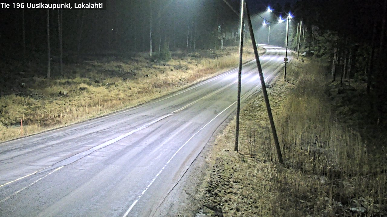 Weather Camera Image Road 196 Uusikaupunki, Lokalahti, Uusikaupunki, Varsinais-Suomi