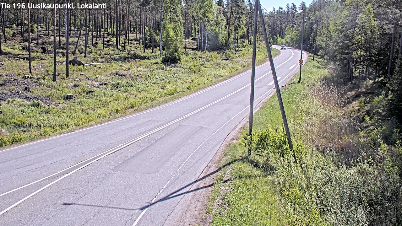 Weather Camera Image Road 196 Uusikaupunki, Lokalahti, Uusikaupunki, Varsinais-Suomi