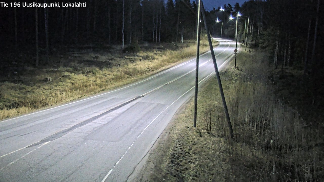 Weather Camera Image Väg 196 Nystad, Lokalax, Uusikaupunki, Varsinais-Suomi