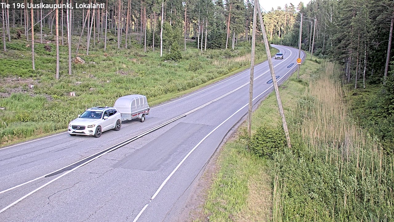 Kelikamerat Kuva Tie 196 Uusikaupunki, Lokalahti, Uusikaupunki, Varsinais-Suomi