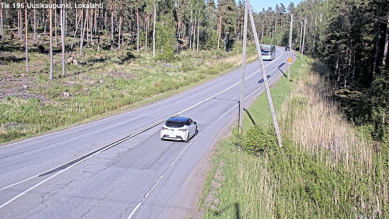 Weather Camera Image Road 196 Uusikaupunki, Lokalahti, Uusikaupunki, Varsinais-Suomi