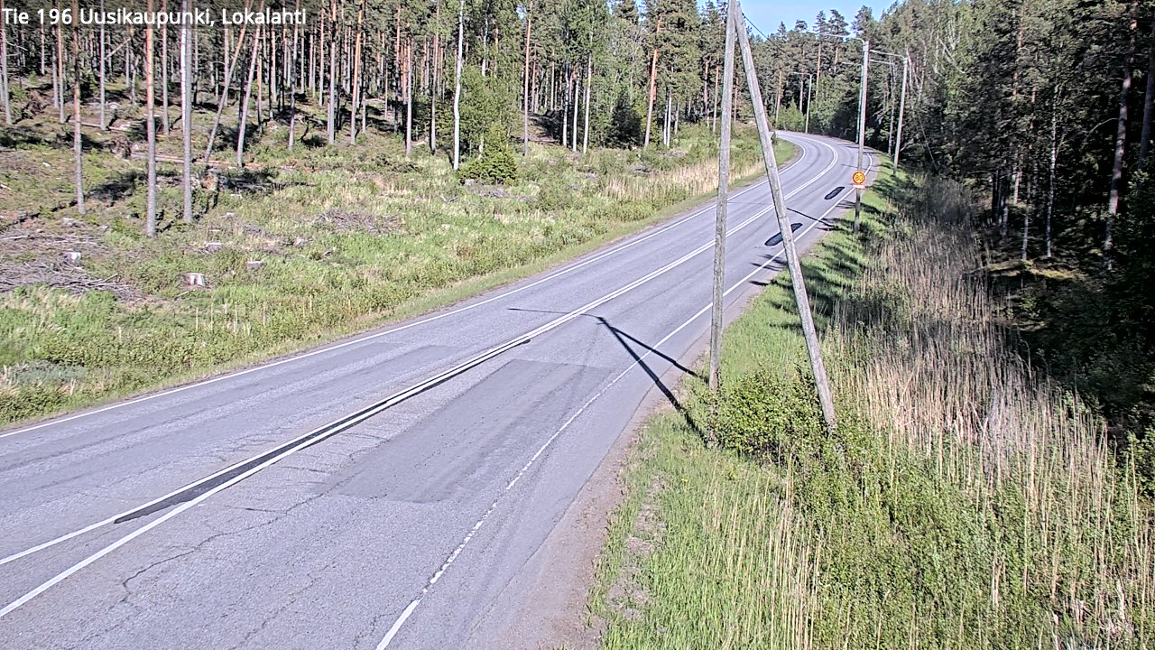 Weather Camera Image Road 196 Uusikaupunki, Lokalahti, Uusikaupunki, Varsinais-Suomi