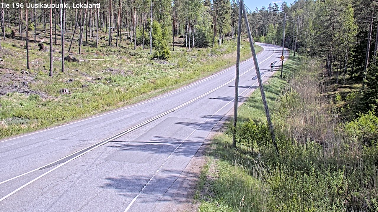Weather Camera Image Road 196 Uusikaupunki, Lokalahti, Uusikaupunki, Varsinais-Suomi
