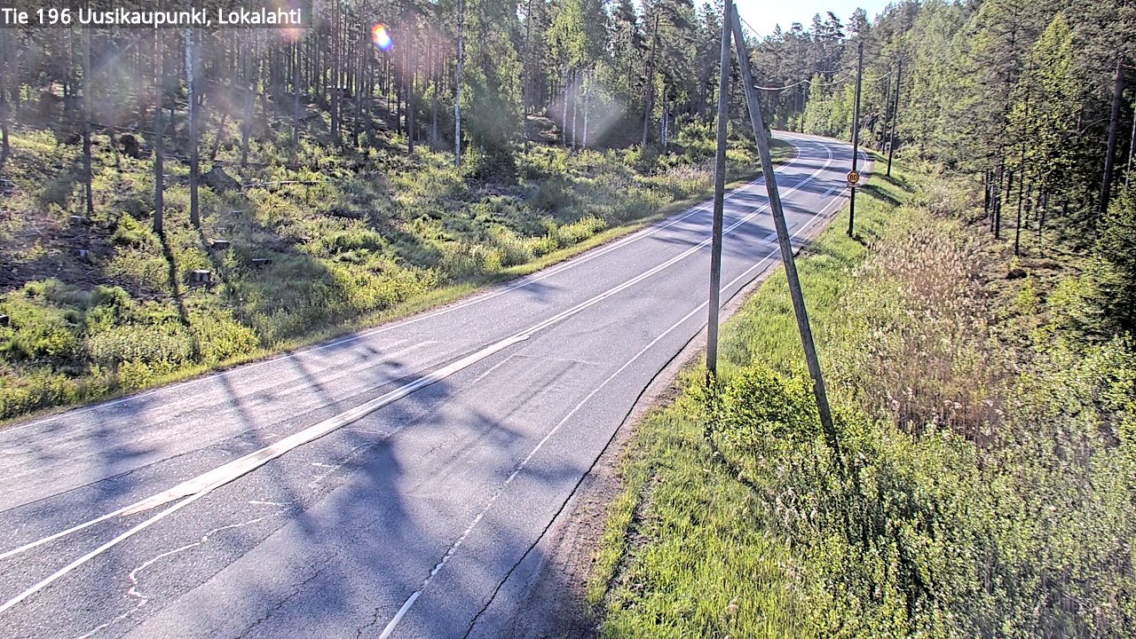 Weather Camera Image Road 196 Uusikaupunki, Lokalahti, Uusikaupunki, Varsinais-Suomi
