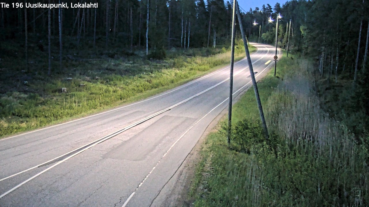 Weather Camera Image Road 196 Uusikaupunki, Lokalahti, Uusikaupunki, Varsinais-Suomi