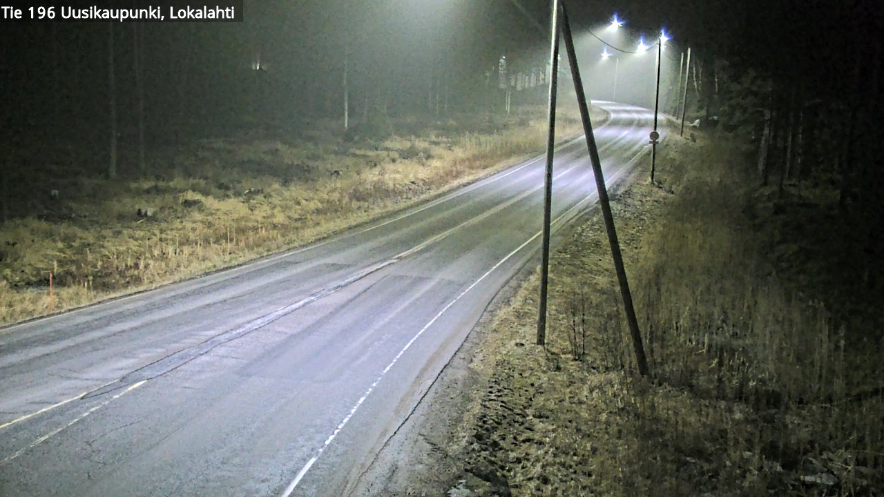 Weather Camera Image Road 196 Uusikaupunki, Lokalahti, Uusikaupunki, Varsinais-Suomi