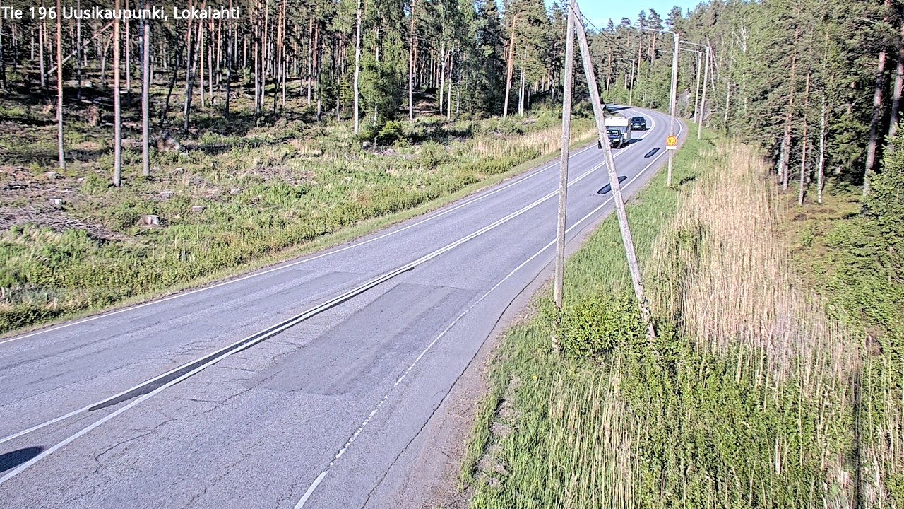 Weather Camera Image Road 196 Uusikaupunki, Lokalahti, Uusikaupunki, Varsinais-Suomi