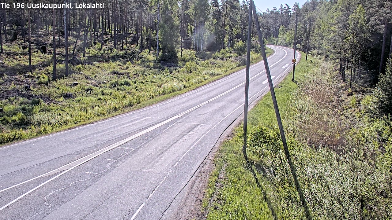 Weather Camera Image Road 196 Uusikaupunki, Lokalahti, Uusikaupunki, Varsinais-Suomi