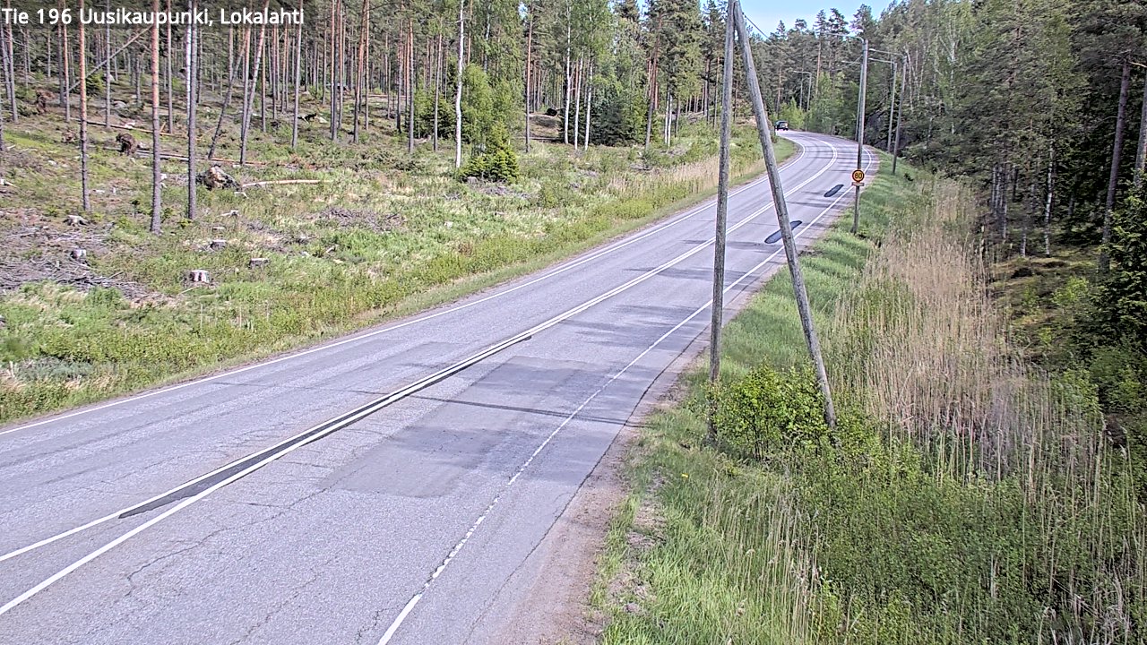 Weather Camera Image Road 196 Uusikaupunki, Lokalahti, Uusikaupunki, Varsinais-Suomi