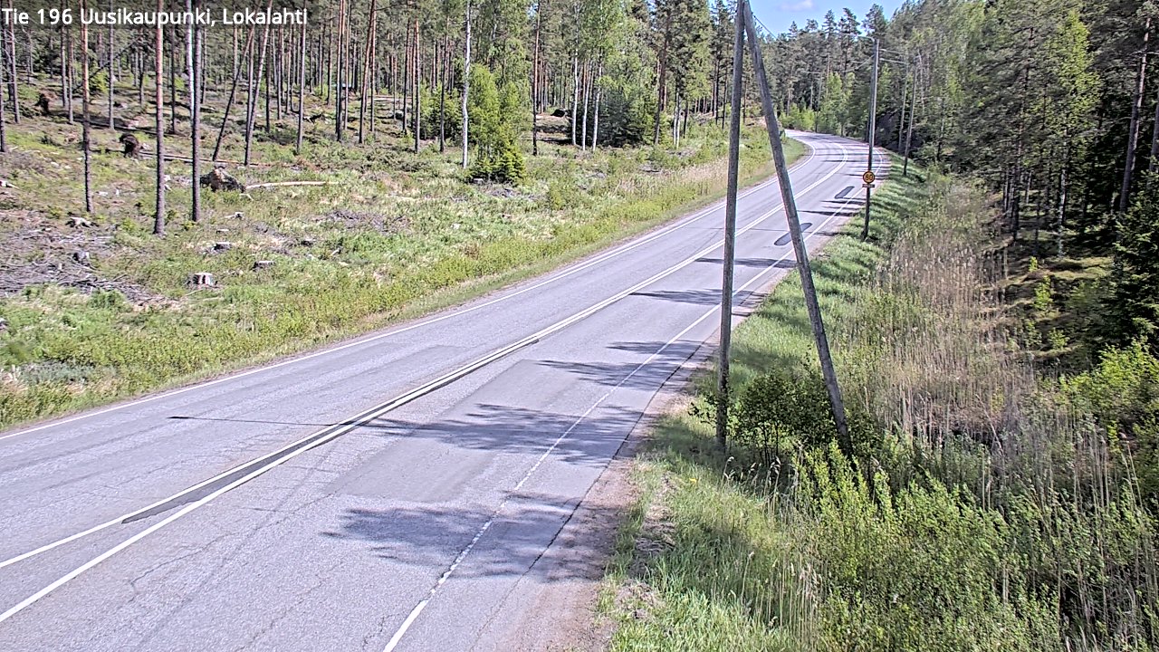 Weather Camera Image Road 196 Uusikaupunki, Lokalahti, Uusikaupunki, Varsinais-Suomi