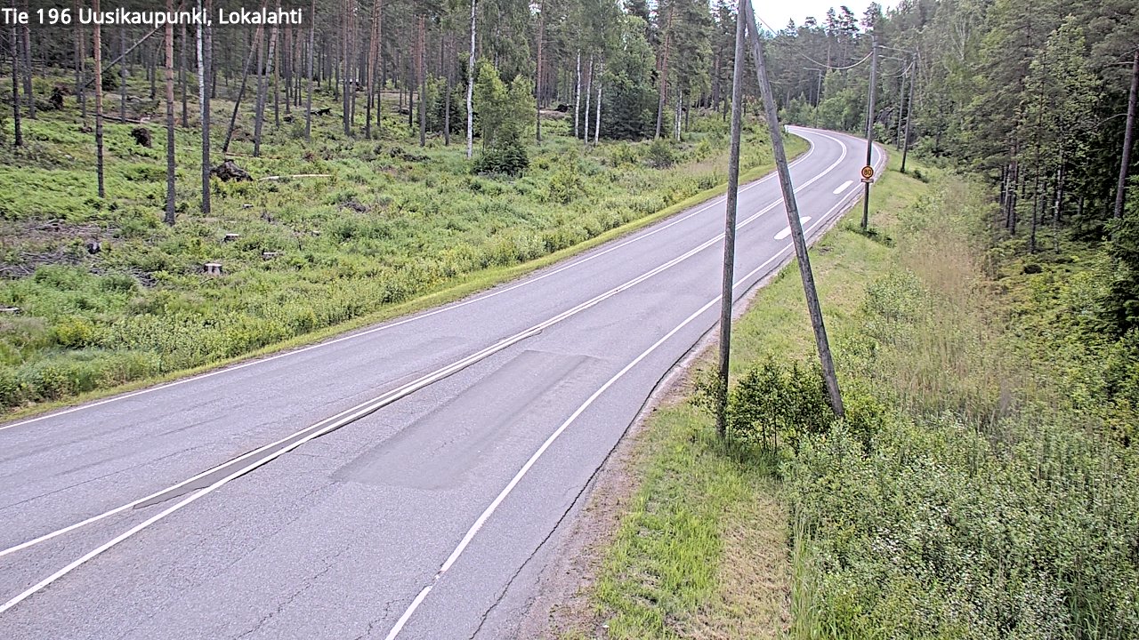 Kelikamerat Kuva Tie 196 Uusikaupunki, Lokalahti, Uusikaupunki, Varsinais-Suomi