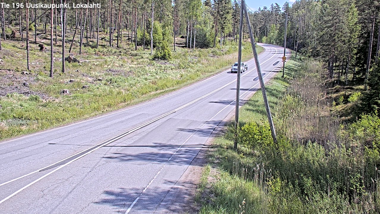 Weather Camera Image Road 196 Uusikaupunki, Lokalahti, Uusikaupunki, Varsinais-Suomi