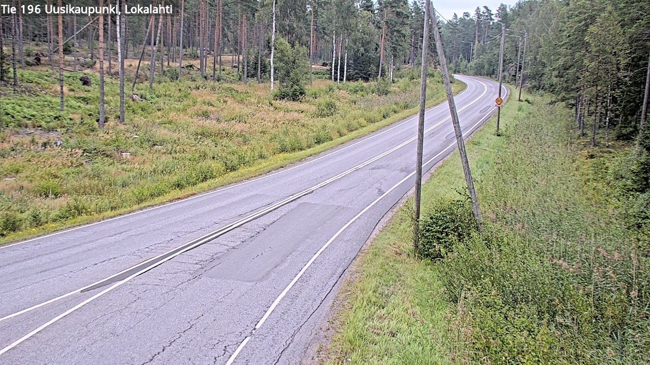 Weather Camera Image Road 196 Uusikaupunki, Lokalahti, Uusikaupunki, Varsinais-Suomi