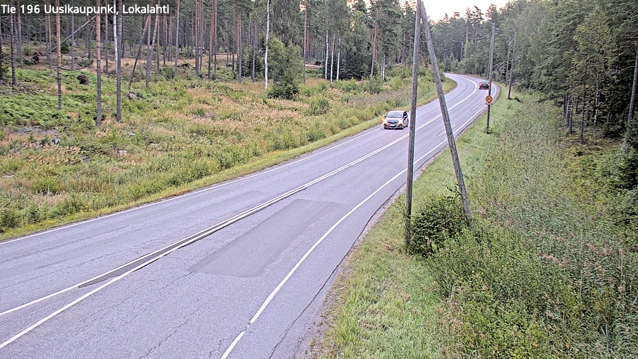 Weather Camera Image Road 196 Uusikaupunki, Lokalahti, Uusikaupunki, Varsinais-Suomi