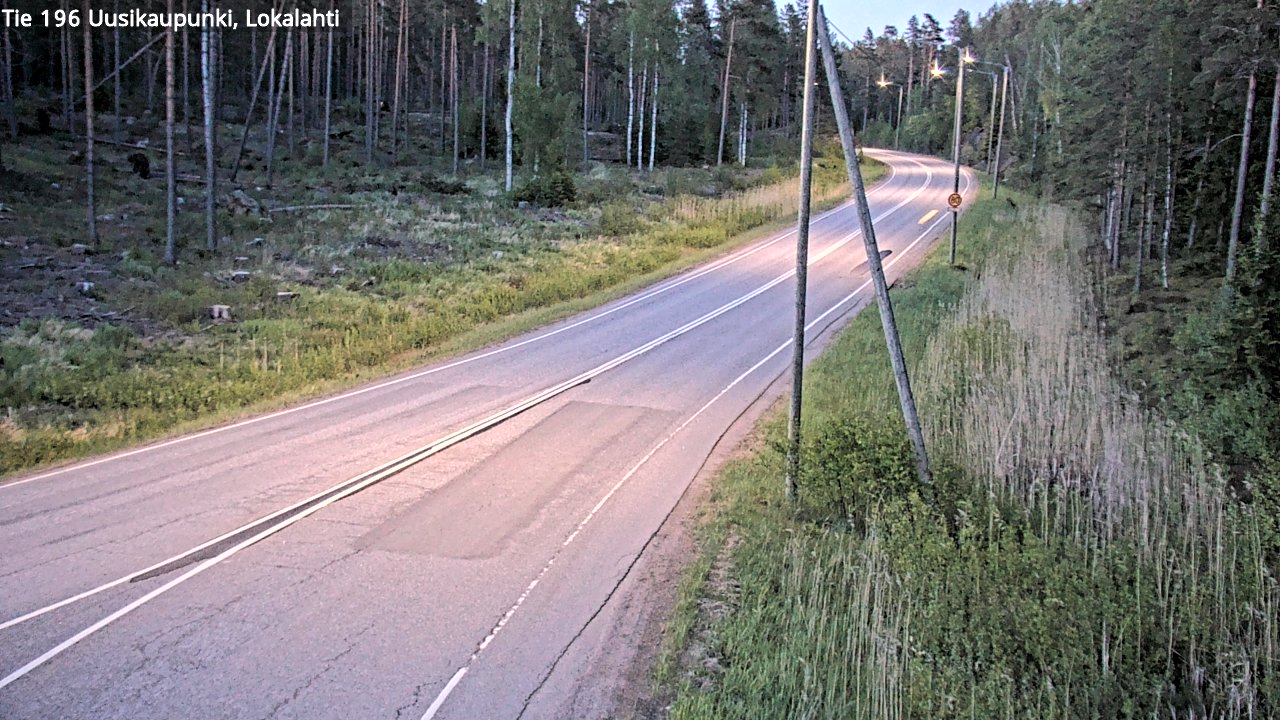Weather Camera Image Road 196 Uusikaupunki, Lokalahti, Uusikaupunki, Varsinais-Suomi