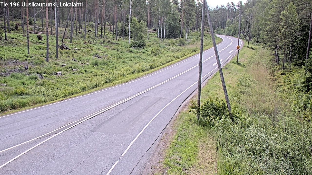 Kelikamerat Kuva Tie 196 Uusikaupunki, Lokalahti, Uusikaupunki, Varsinais-Suomi