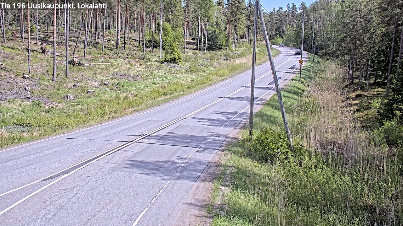 Weather Camera Image Road 196 Uusikaupunki, Lokalahti, Uusikaupunki, Varsinais-Suomi