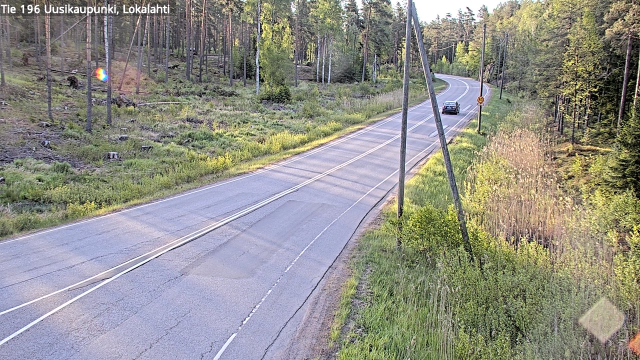 Weather Camera Image Road 196 Uusikaupunki, Lokalahti, Uusikaupunki, Varsinais-Suomi