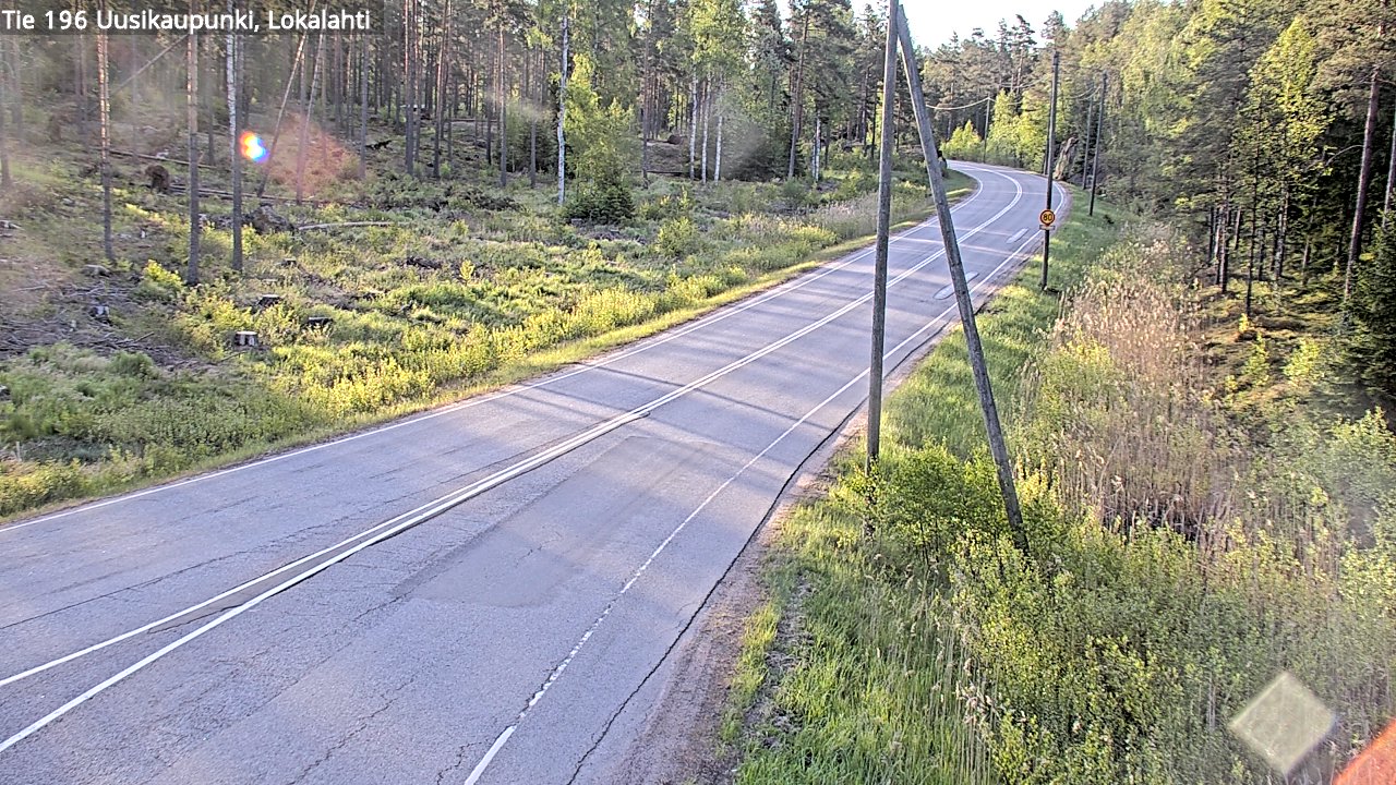 Weather Camera Image Road 196 Uusikaupunki, Lokalahti, Uusikaupunki, Varsinais-Suomi
