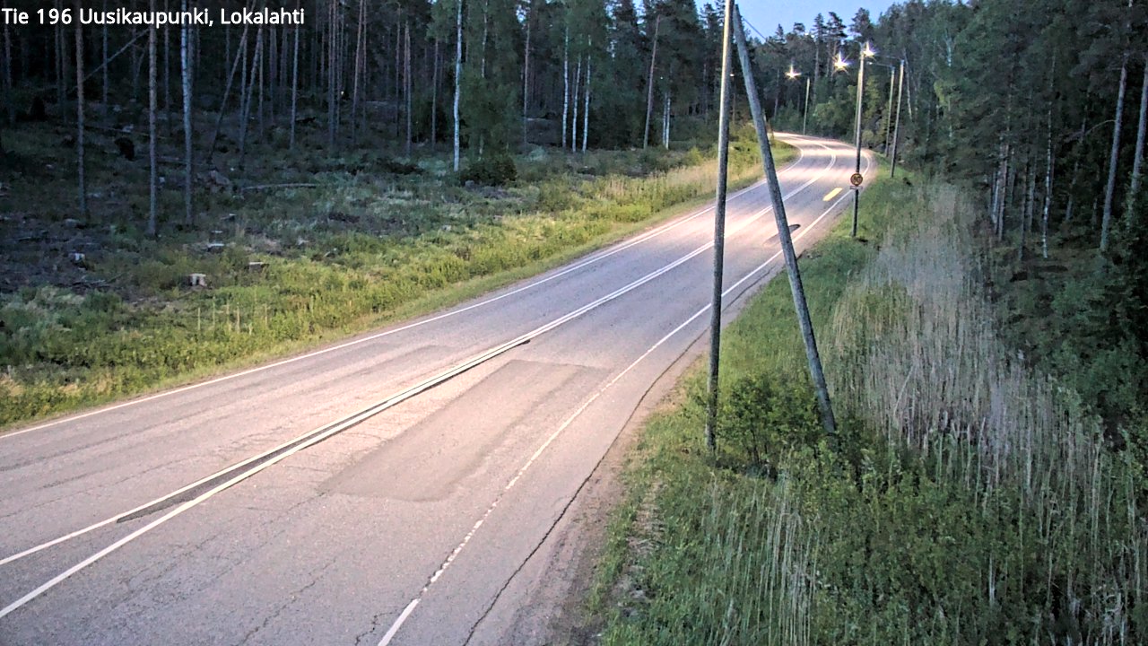 Weather Camera Image Road 196 Uusikaupunki, Lokalahti, Uusikaupunki, Varsinais-Suomi