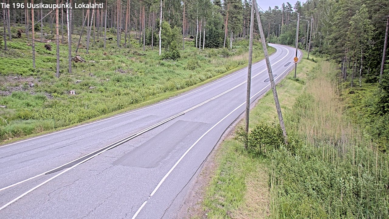 Kelikamerat Kuva Tie 196 Uusikaupunki, Lokalahti, Uusikaupunki, Varsinais-Suomi