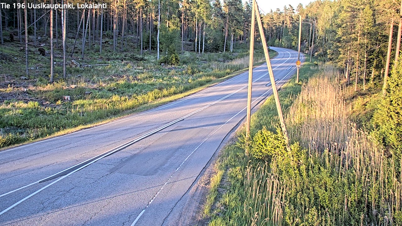 Weather Camera Image Väg 196 Nystad, Lokalax, Uusikaupunki, Varsinais-Suomi