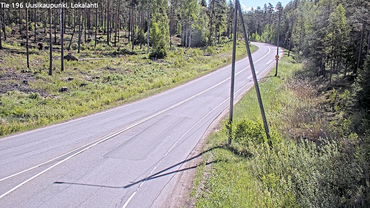 Weather Camera Image Road 196 Uusikaupunki, Lokalahti, Uusikaupunki, Varsinais-Suomi