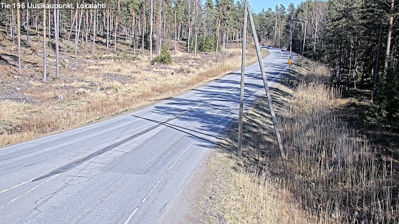 Kelikamerat Kuva Tie 196 Uusikaupunki, Lokalahti, Uusikaupunki, Varsinais-Suomi