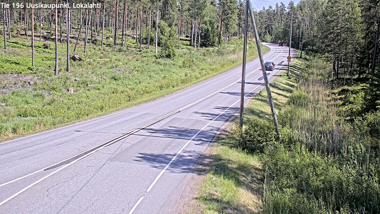 Kelikamerat Kuva Tie 196 Uusikaupunki, Lokalahti, Uusikaupunki, Varsinais-Suomi