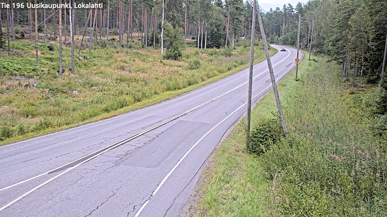 Weather Camera Image Road 196 Uusikaupunki, Lokalahti, Uusikaupunki, Varsinais-Suomi