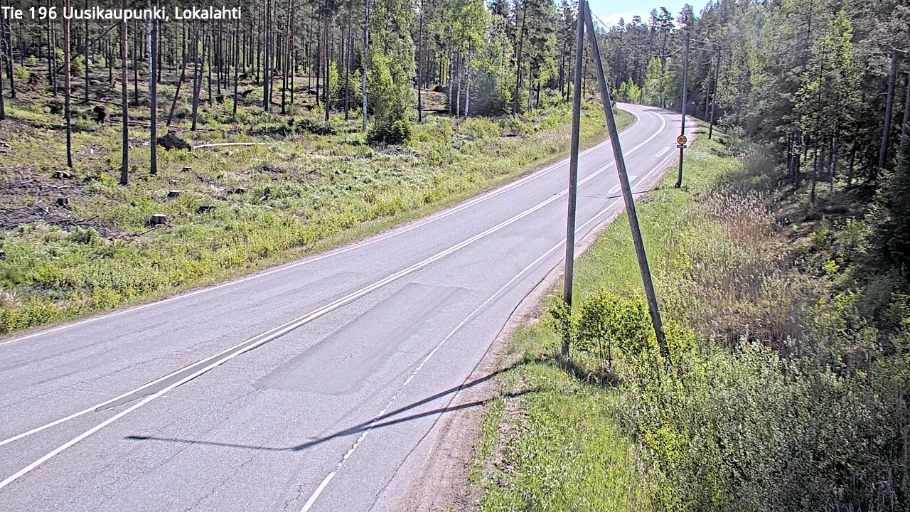 Weather Camera Image Road 196 Uusikaupunki, Lokalahti, Uusikaupunki, Varsinais-Suomi