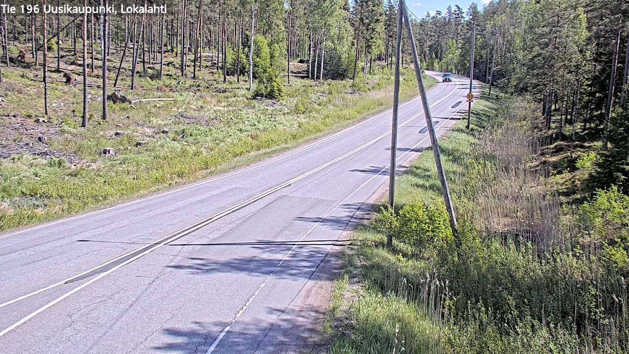 Weather Camera Image Road 196 Uusikaupunki, Lokalahti, Uusikaupunki, Varsinais-Suomi