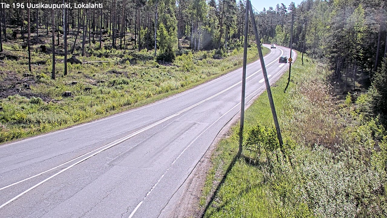 Weather Camera Image Road 196 Uusikaupunki, Lokalahti, Uusikaupunki, Varsinais-Suomi