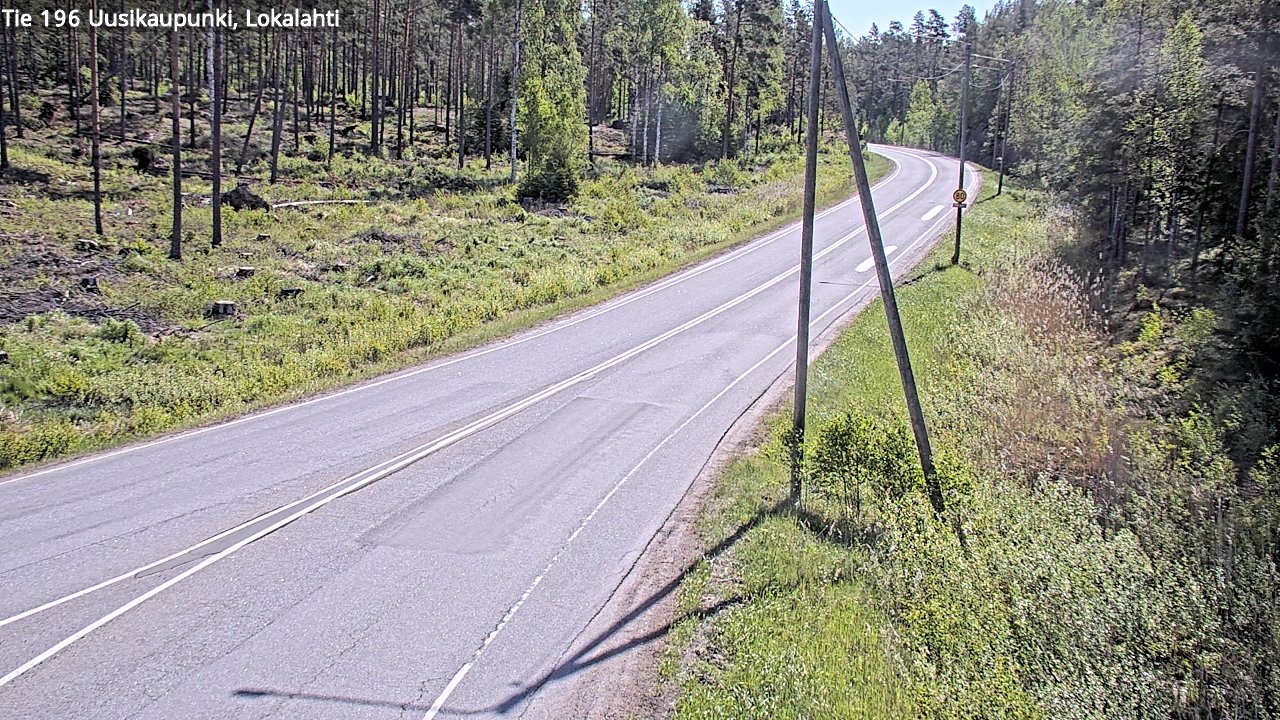 Weather Camera Image Road 196 Uusikaupunki, Lokalahti, Uusikaupunki, Varsinais-Suomi