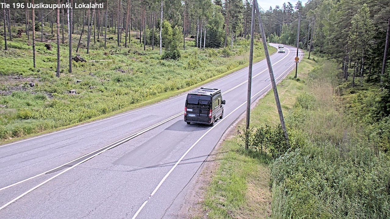 Kelikamerat Kuva Tie 196 Uusikaupunki, Lokalahti, Uusikaupunki, Varsinais-Suomi