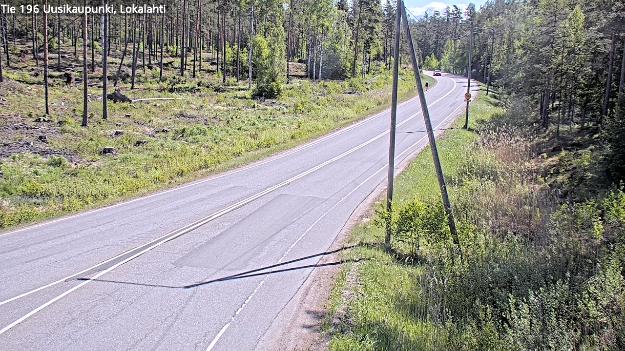 Weather Camera Image Road 196 Uusikaupunki, Lokalahti, Uusikaupunki, Varsinais-Suomi