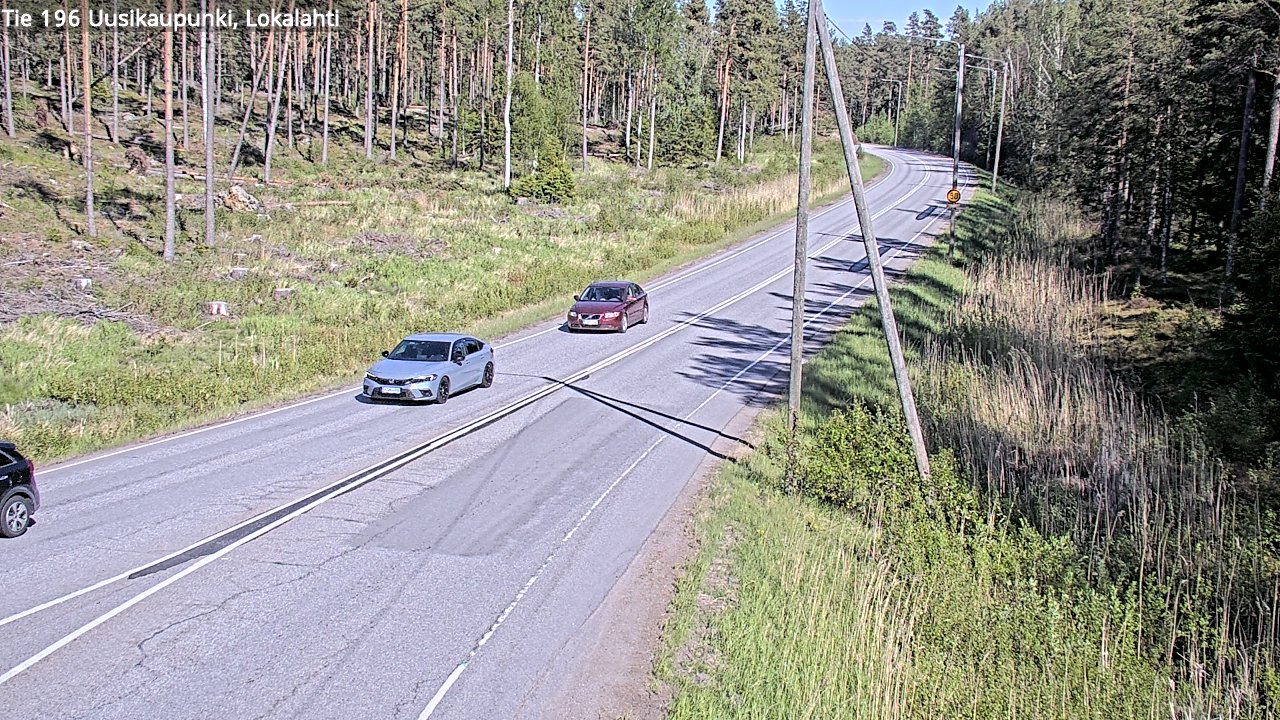 Weather Camera Image Road 196 Uusikaupunki, Lokalahti, Uusikaupunki, Varsinais-Suomi