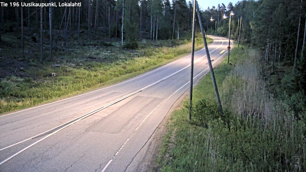 Weather Camera Image Road 196 Uusikaupunki, Lokalahti, Uusikaupunki, Varsinais-Suomi