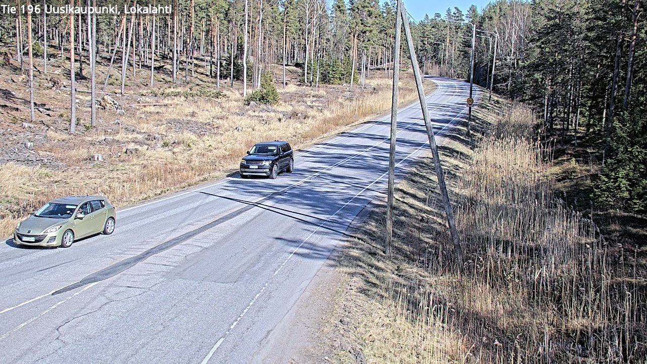 Kelikamerat Kuva Tie 196 Uusikaupunki, Lokalahti, Uusikaupunki, Varsinais-Suomi