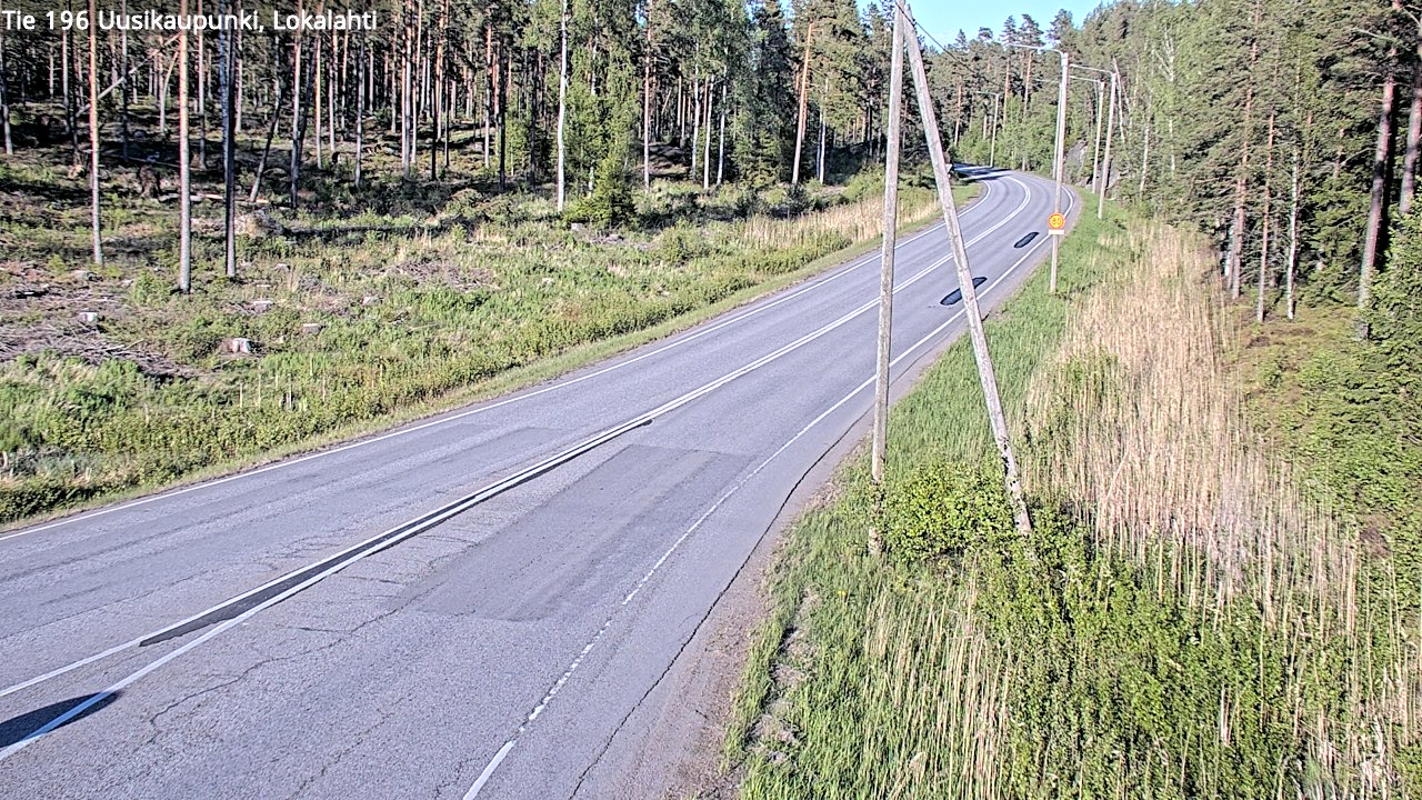 Weather Camera Image Road 196 Uusikaupunki, Lokalahti, Uusikaupunki, Varsinais-Suomi